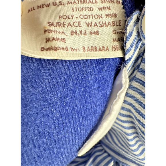 Clara Bearton North American Bear Co. Blue Stuffed Plush Teddy 1979 Clara Barton - Picture 6 of 9